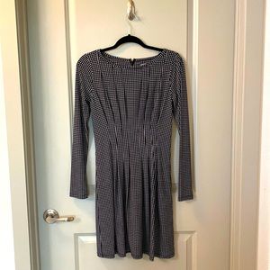 Michael Michael Kors long sleep checkered dress